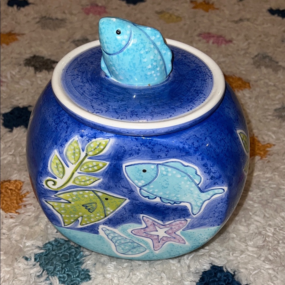 “Gone Fishing” Linens N Things Cookie Jar